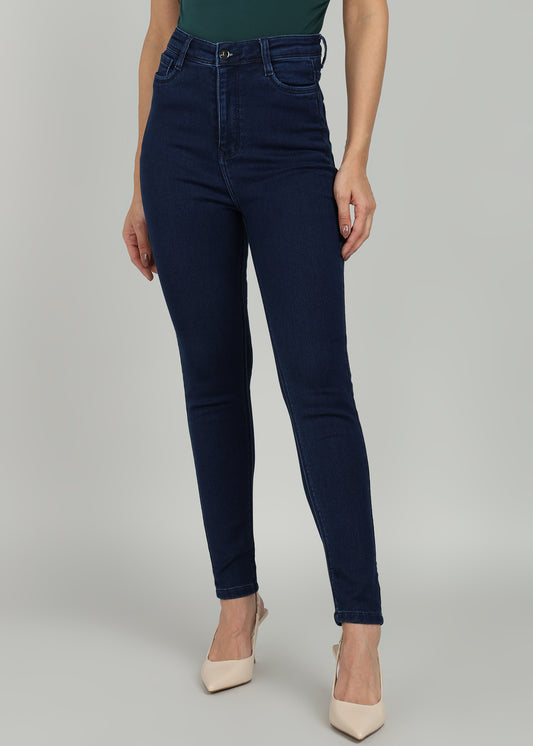 Women Navy Blue Skinny Fit Stretchable Jeans