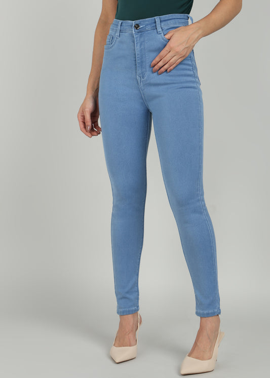 Women Light Blue Skinny Fit Stretchable Jeans